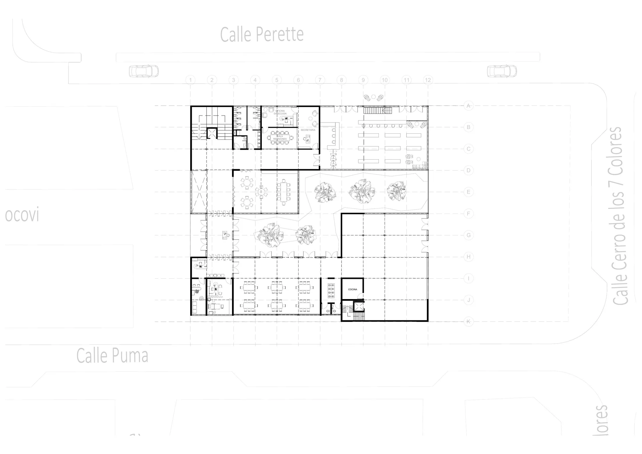 Planta de la Escuela Padre Carlos Mugica