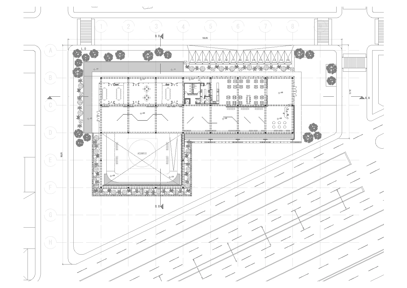 Dibujo técnico de Museo del Agua