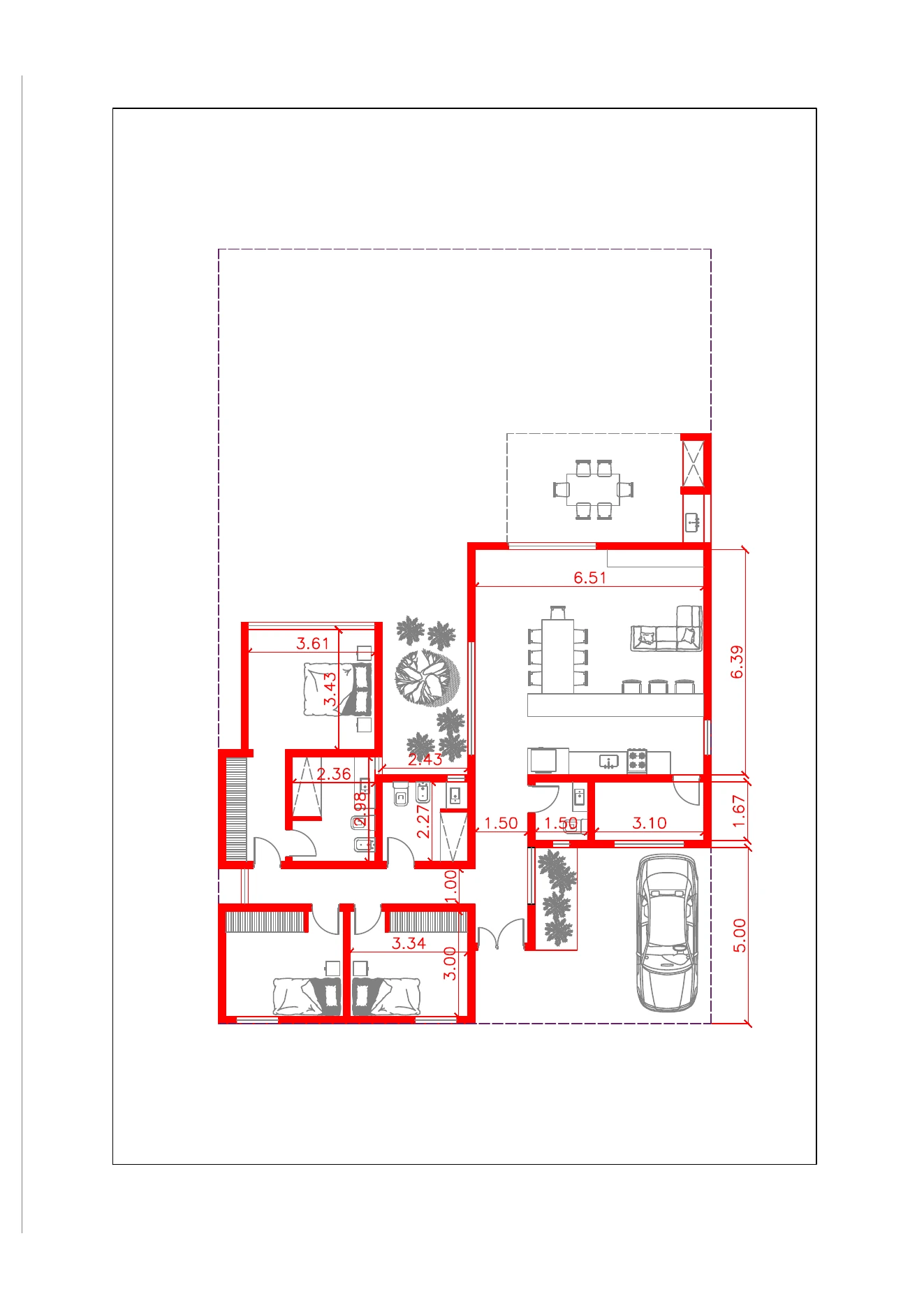 Dibujo técnico de NDP150